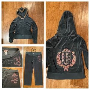 JUICY COUTURE Velour Suit M Jacket S Pants